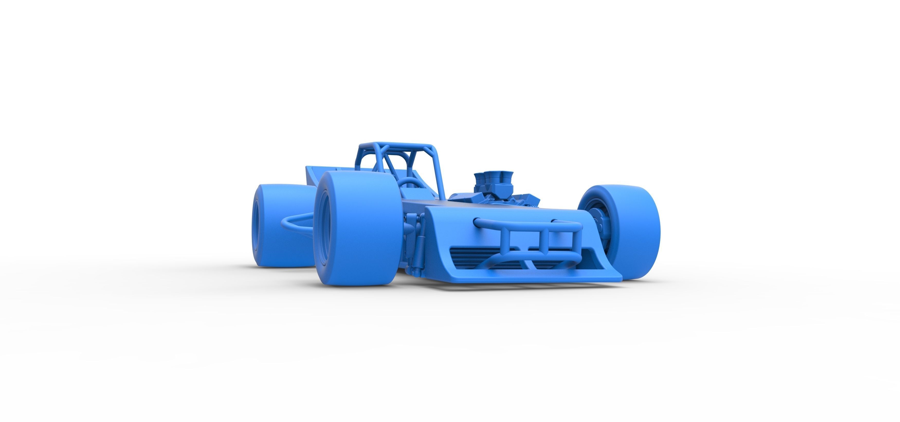 Supermodified front engine race car Scale 1 to 25 3D print model_50