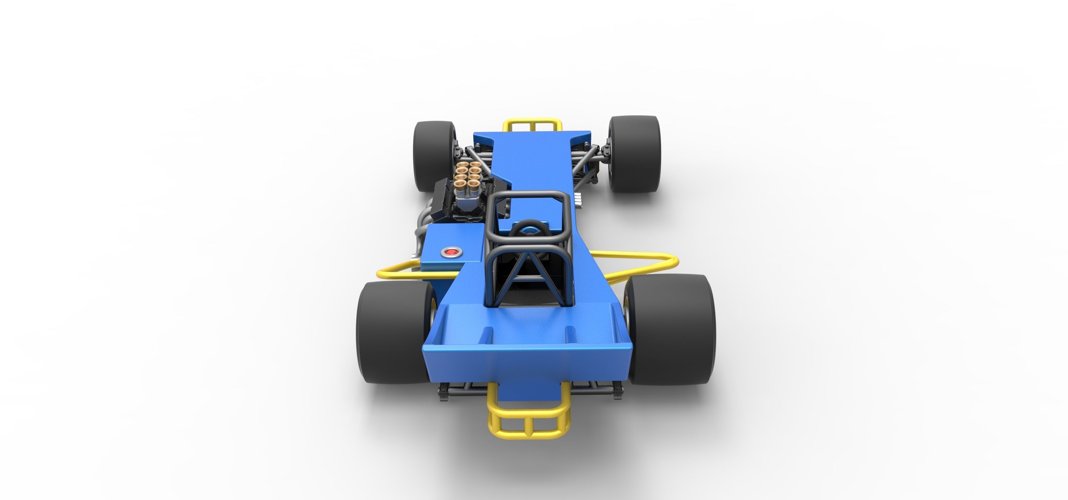 Supermodified front engine race car Scale 1 to 25 3D print model_17