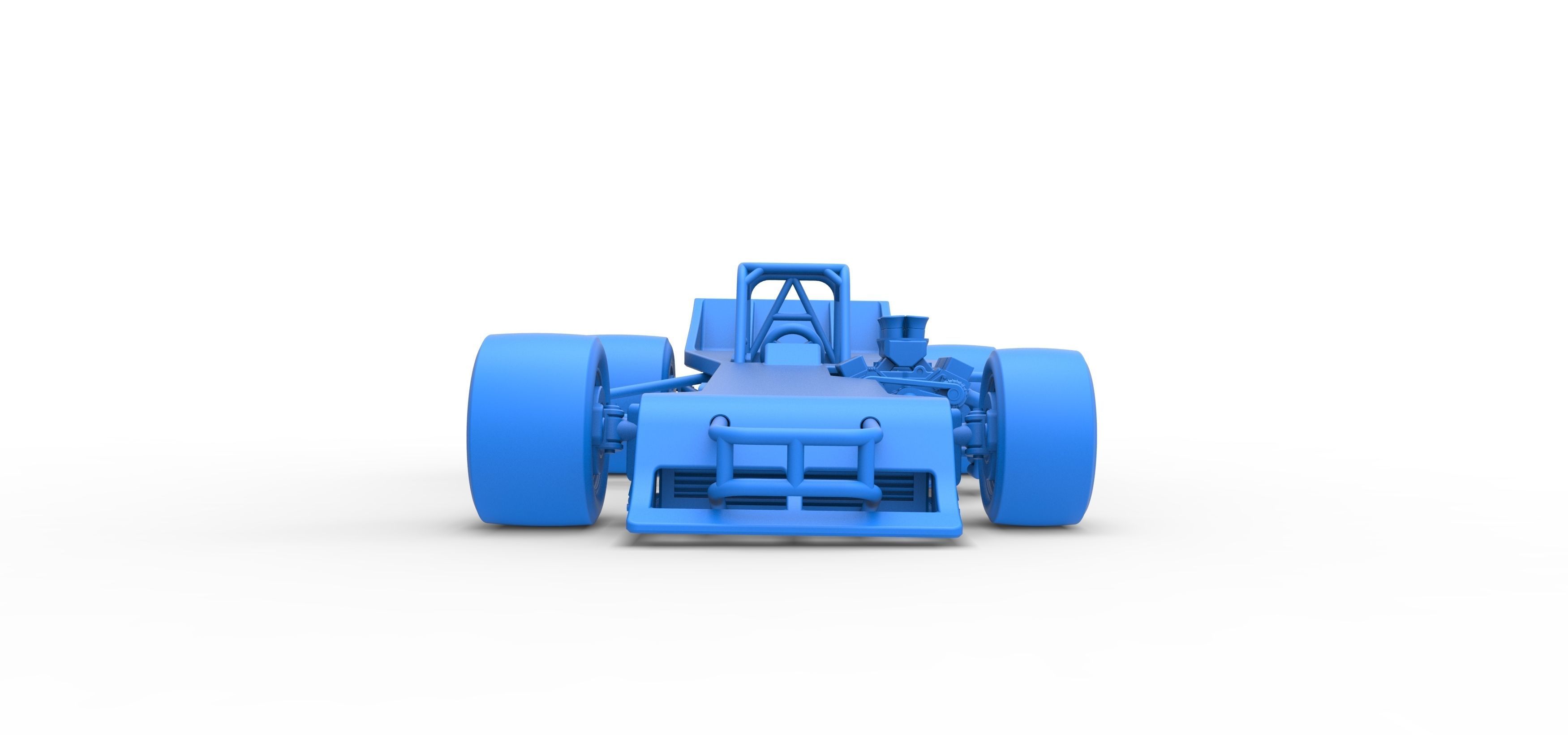 Supermodified front engine race car Scale 1 to 25 3D print model_32