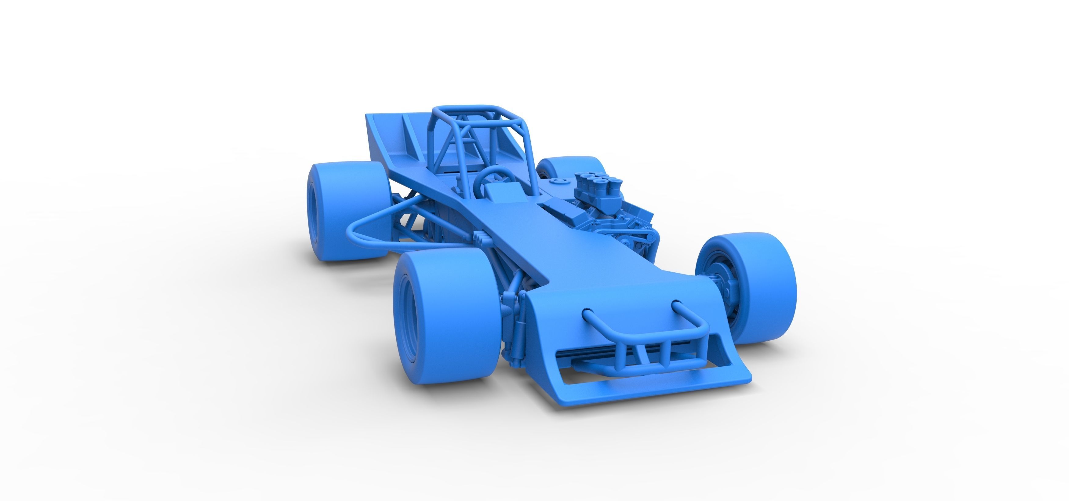 Supermodified front engine race car Scale 1 to 25 3D print model_49
