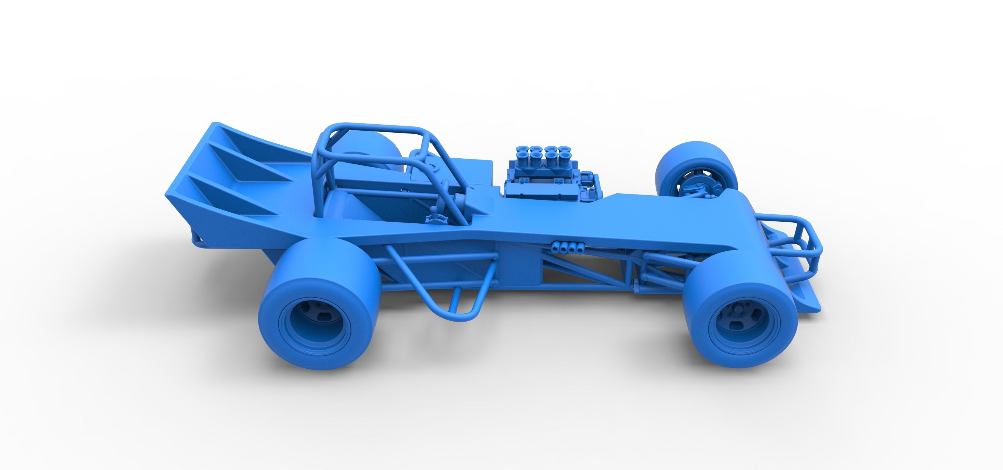 Supermodified front engine race car Scale 1 to 25 3D print model_46