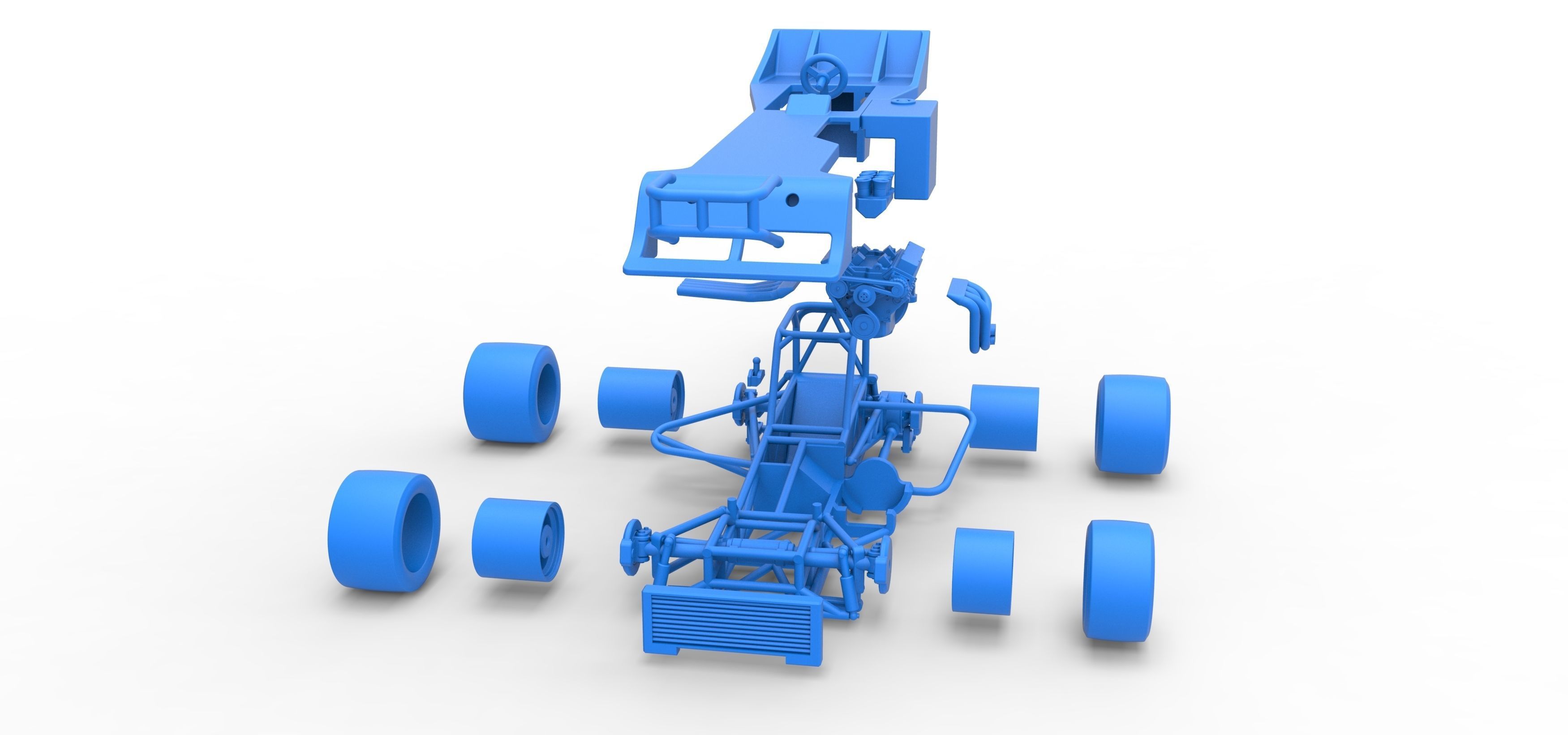 Supermodified front engine race car Scale 1 to 25 3D print model_54