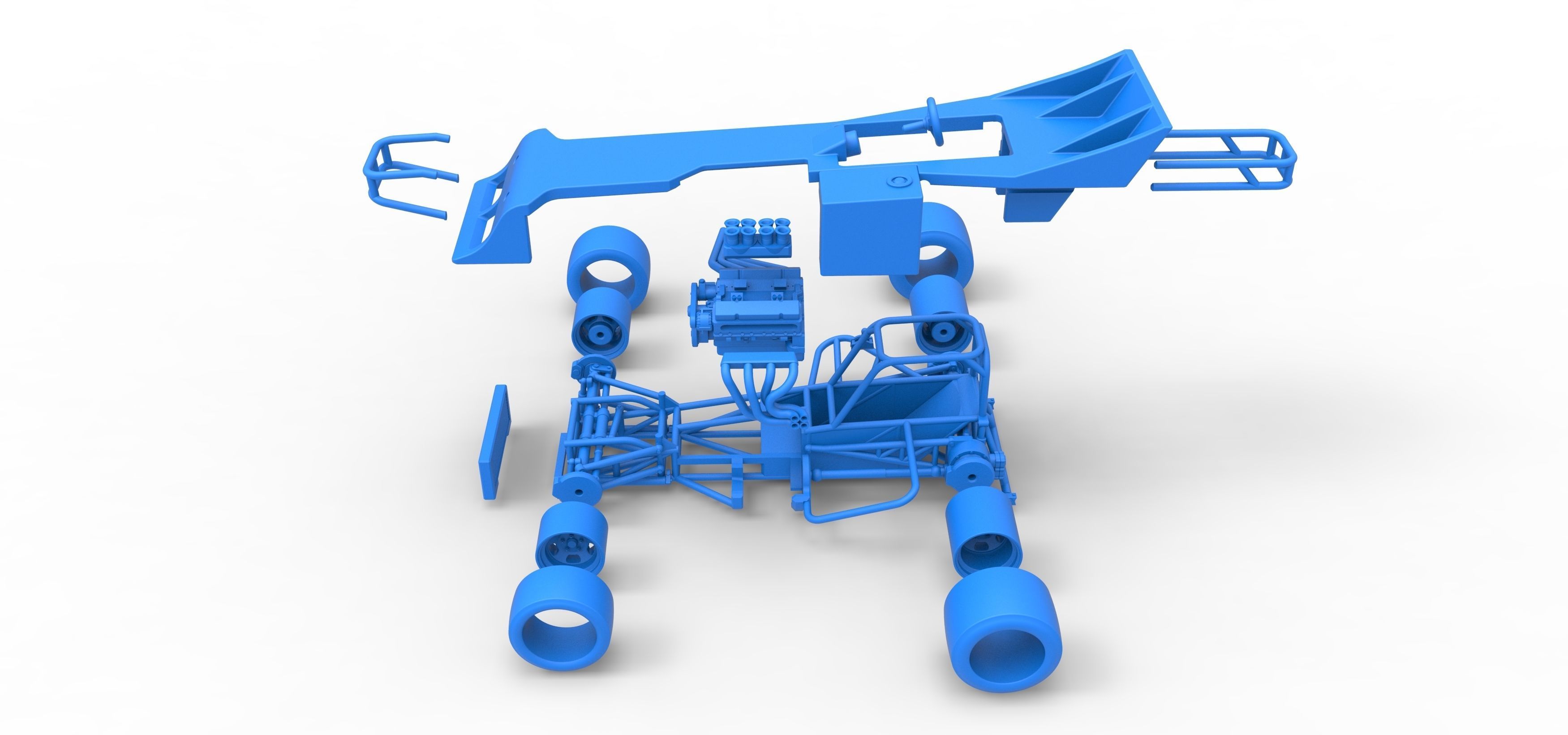 Supermodified front engine race car Scale 1 to 25 3D print model_56