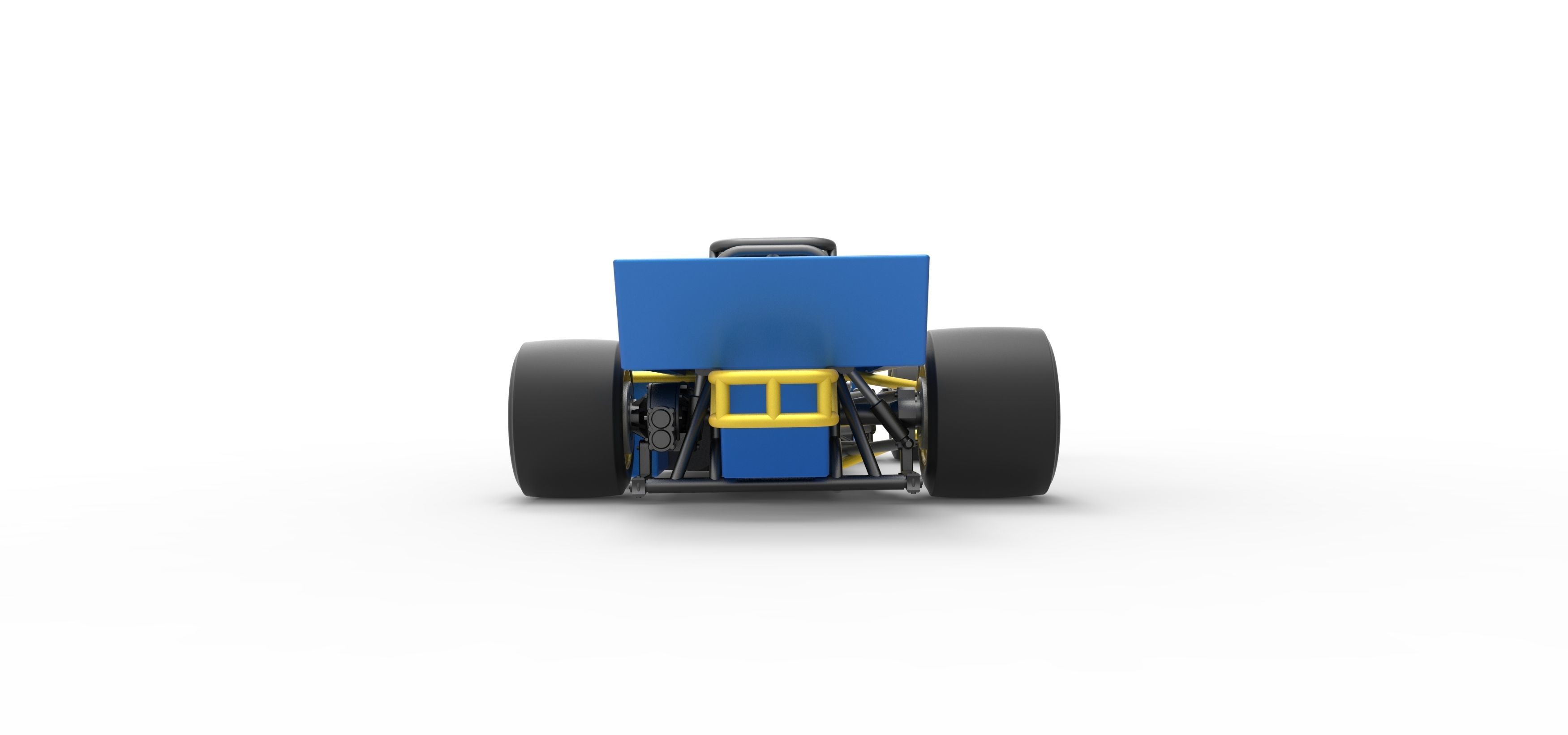 Supermodified front engine race car Scale 1 to 25 3D print model_16