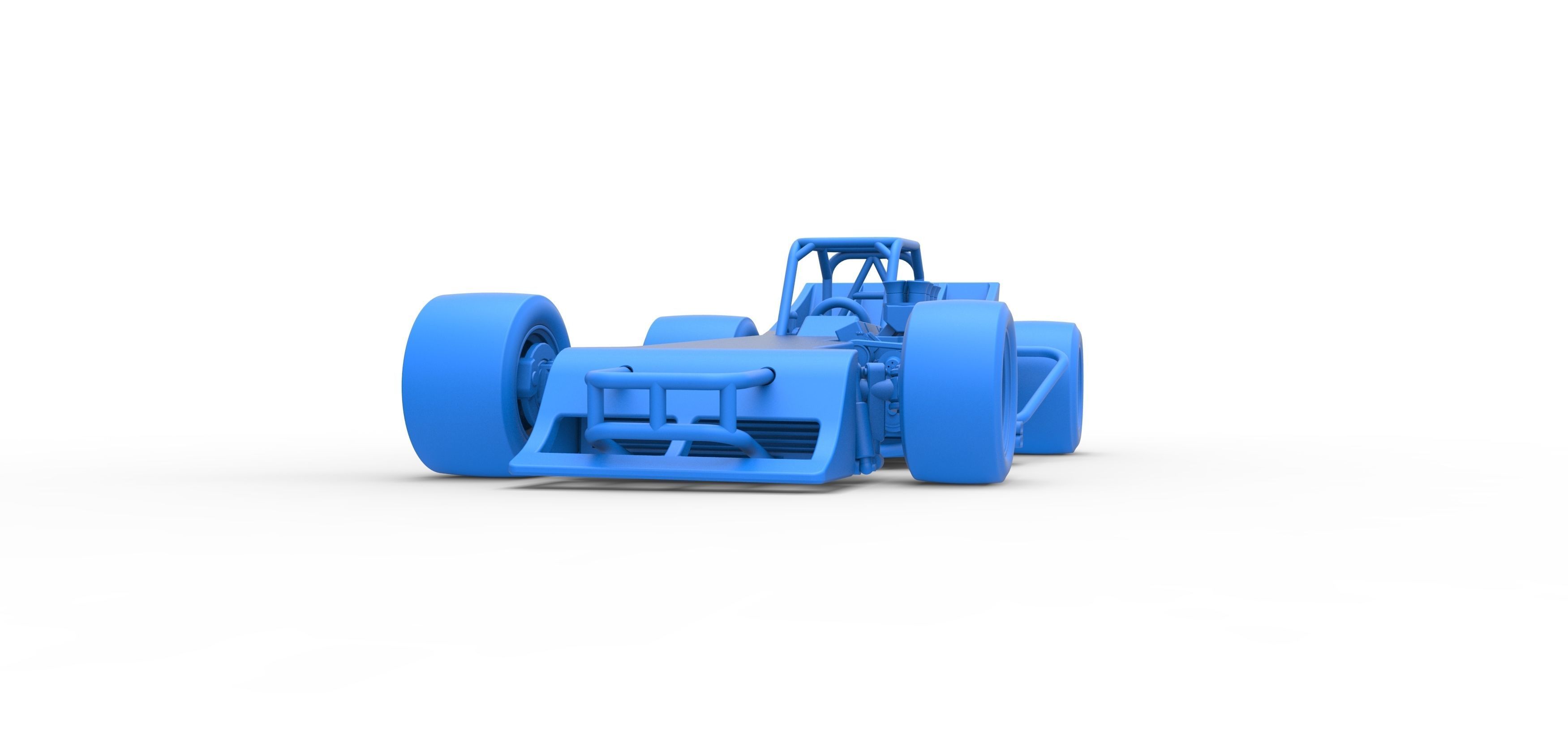 Supermodified front engine race car Scale 1 to 25 3D print model_31