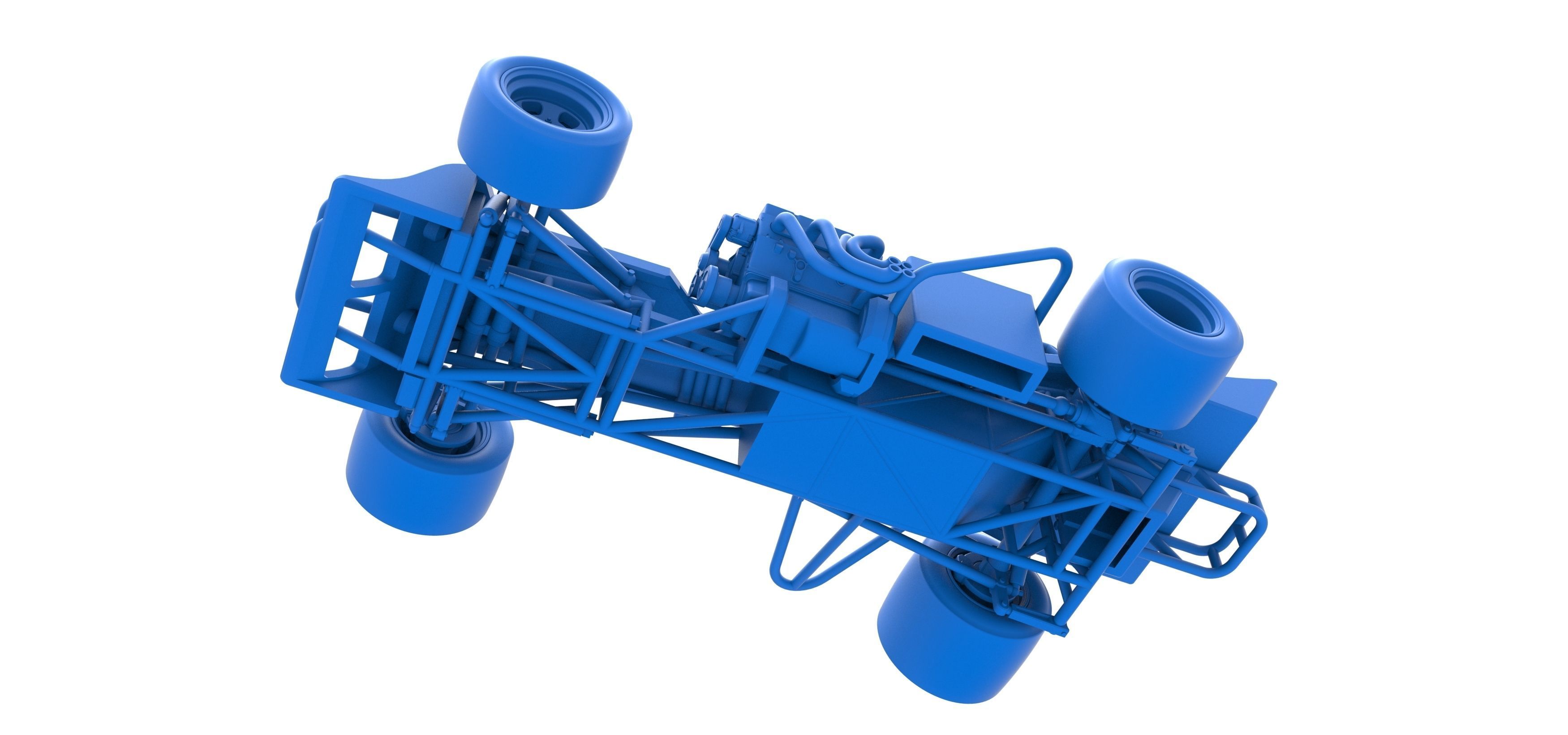 Supermodified front engine race car Scale 1 to 25 3D print model_28