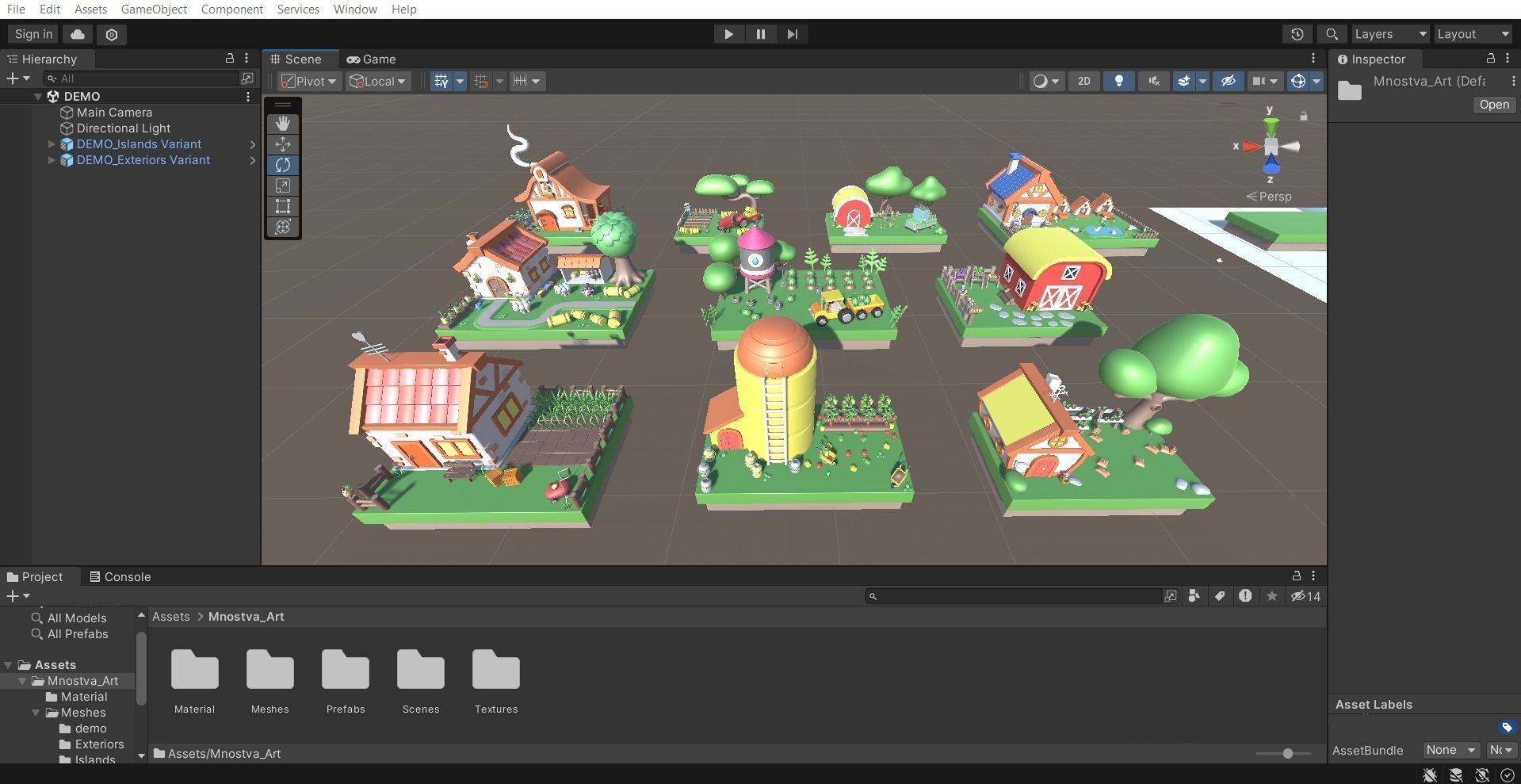 Cartoon Farm Islands Exteriors 2 Low-poly 3D model_19