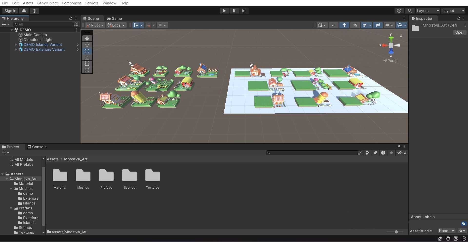 Cartoon Farm Islands Exteriors 2 Low-poly 3D model_18