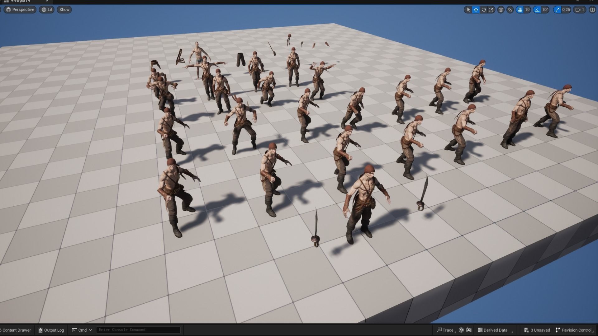 Pirate 1 A pose Low-poly character redy for game Low-poly 3D model_19