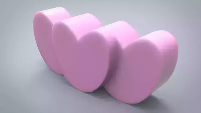 heart candle for silicone mold