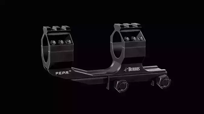 Burris AR-PEPR Scope mount 30mm Low-poly 3D model