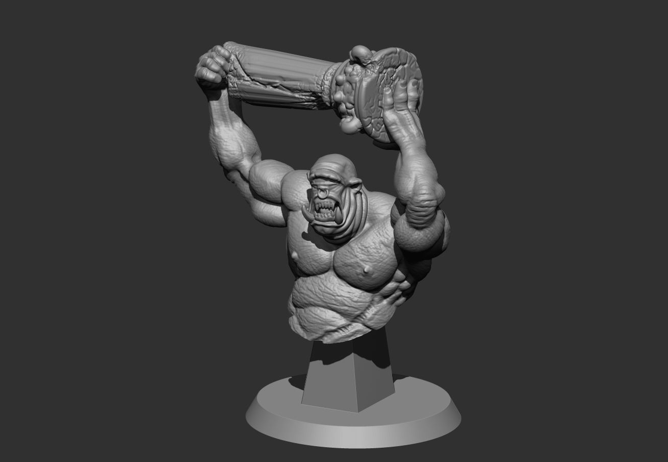 Cyclop Bust 3D print model_2
