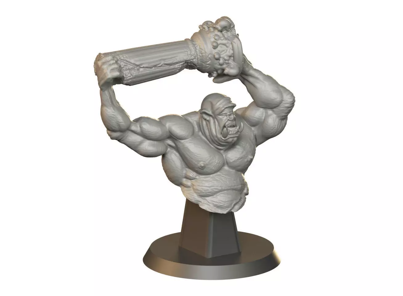 Cyclop Bust 3D print model_0