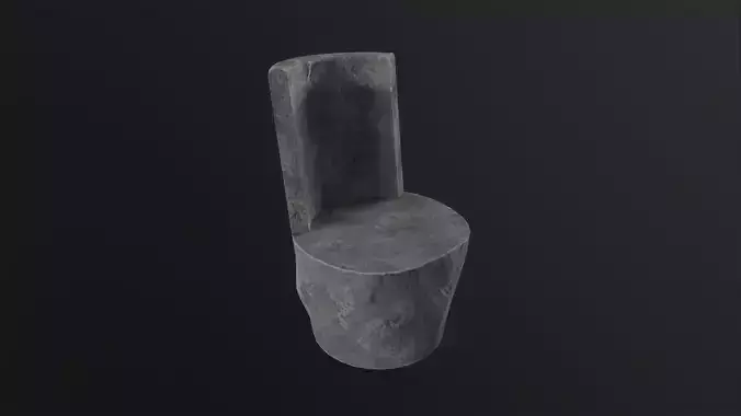 Stone chair 3D Model