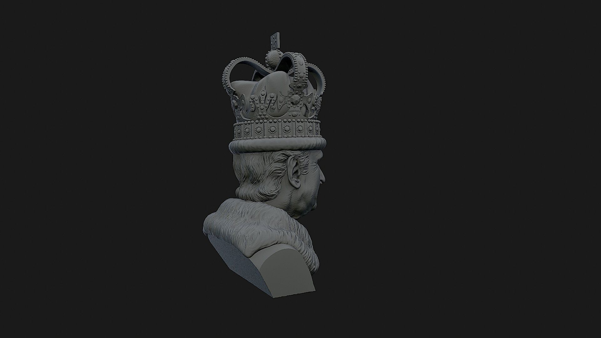 King Charles 3D print model_18