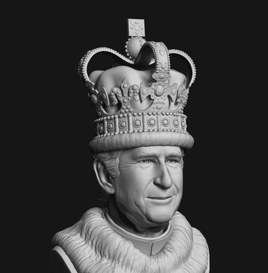 King Charles 3D print model_36