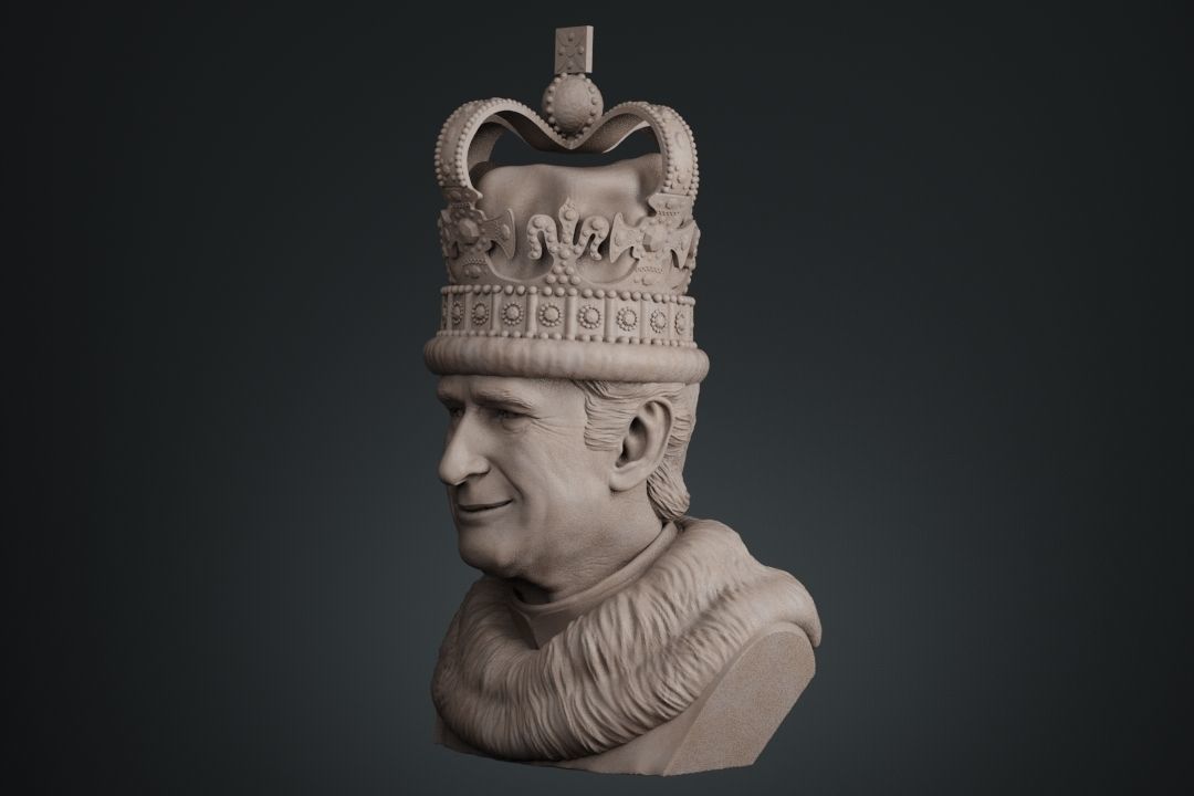 King Charles 3D print model_9