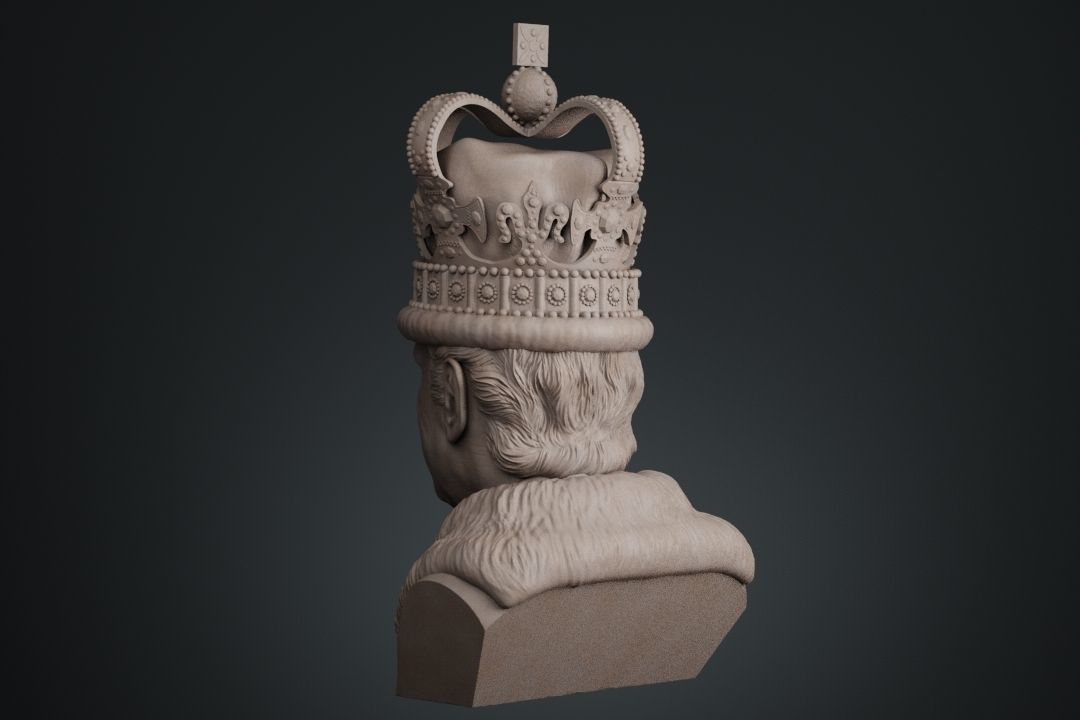 King Charles 3D print model_7