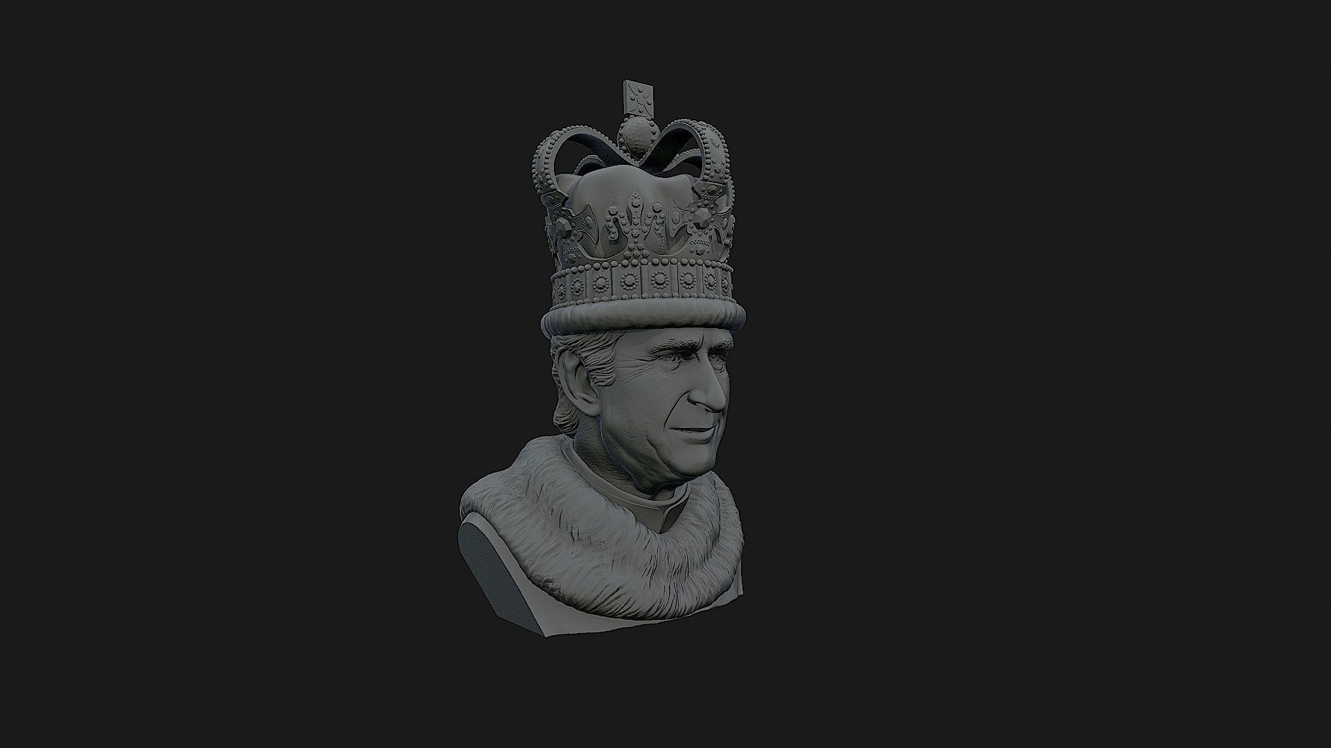 King Charles 3D print model_14