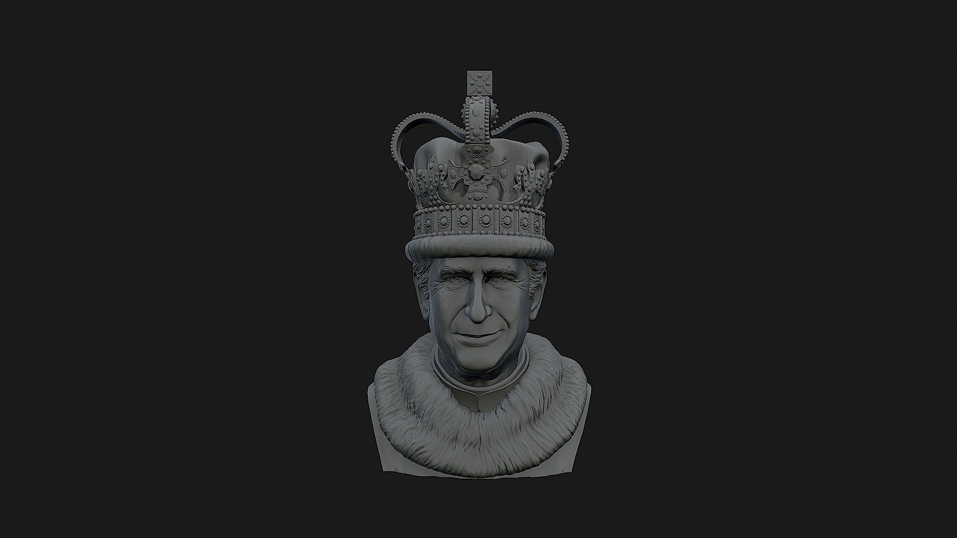 King Charles 3D print model_12