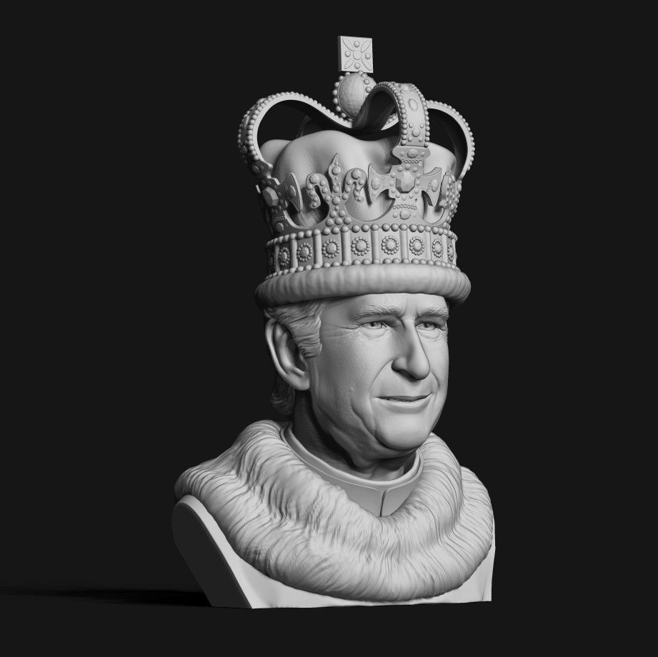 King Charles 3D print model_31