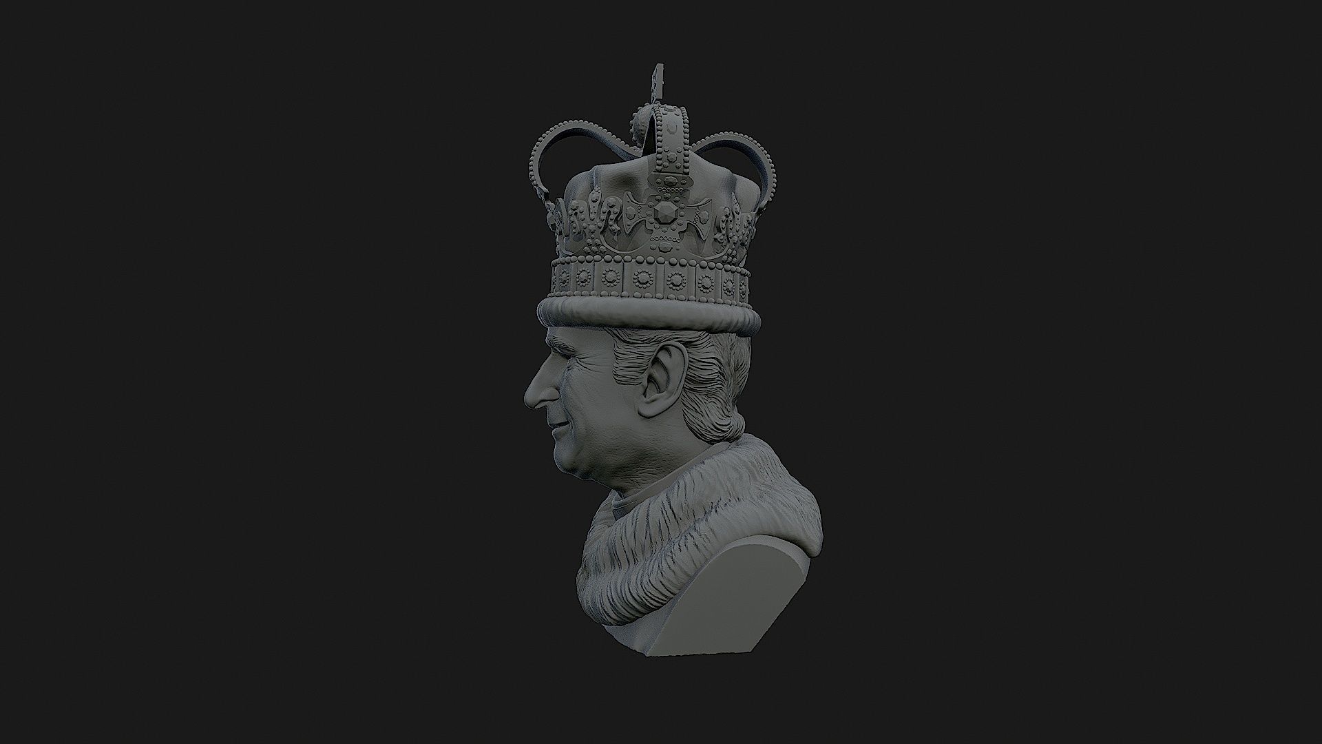 King Charles 3D print model_26