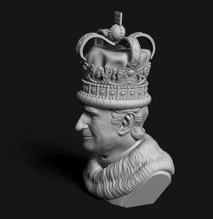 King Charles 3D print model_35