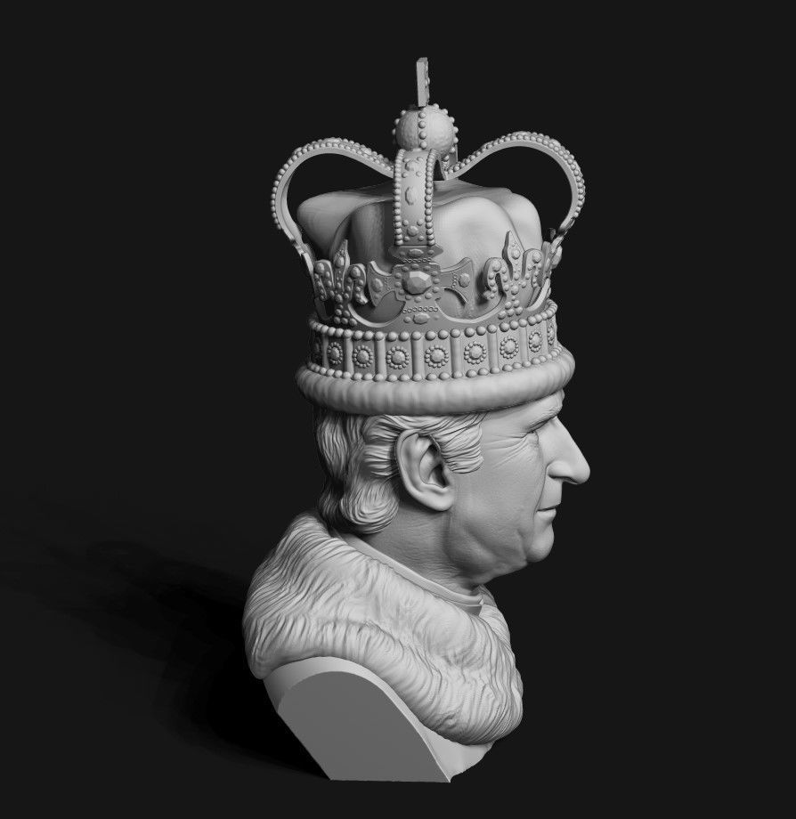King Charles 3D print model_33