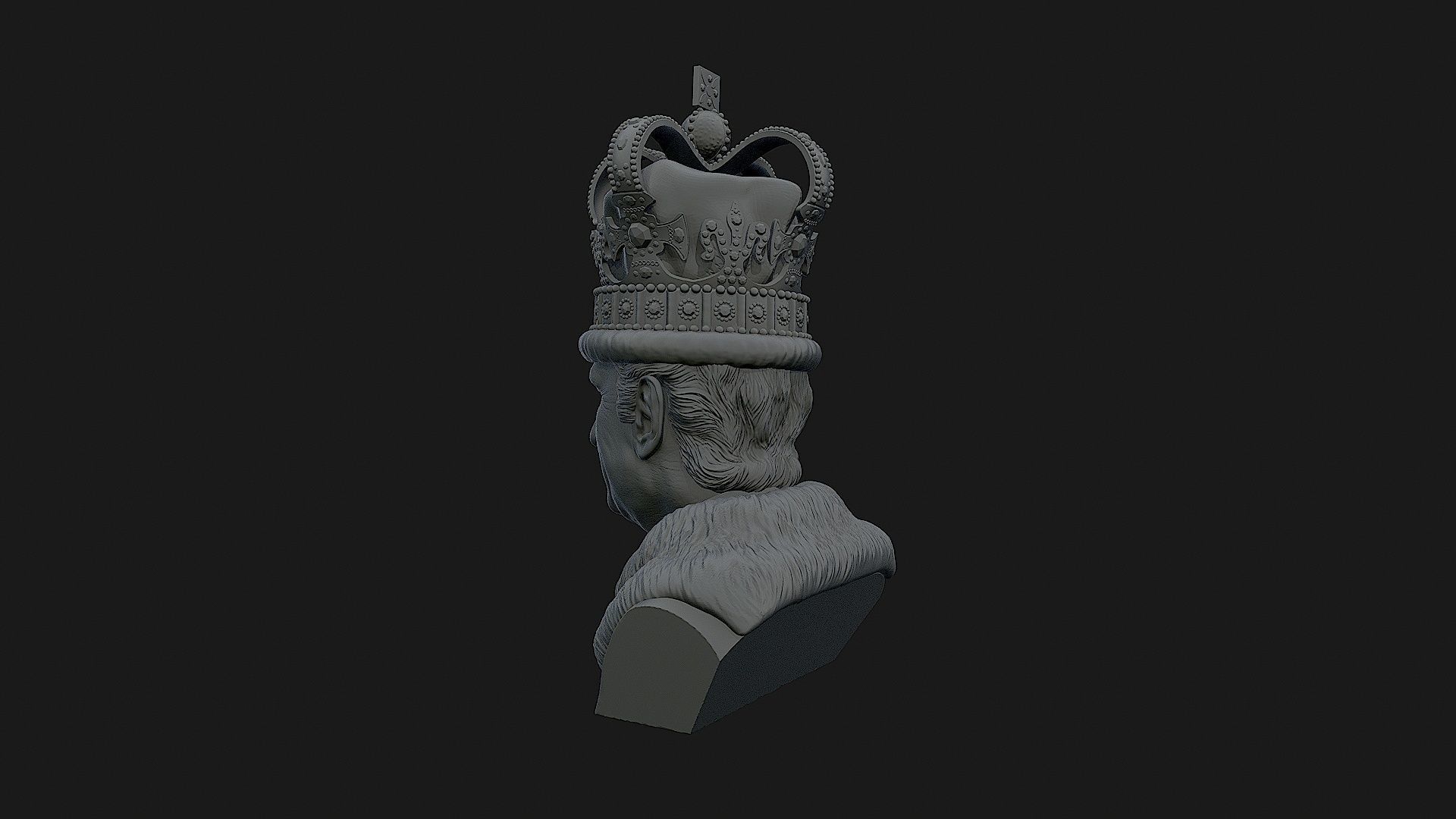 King Charles 3D print model_24