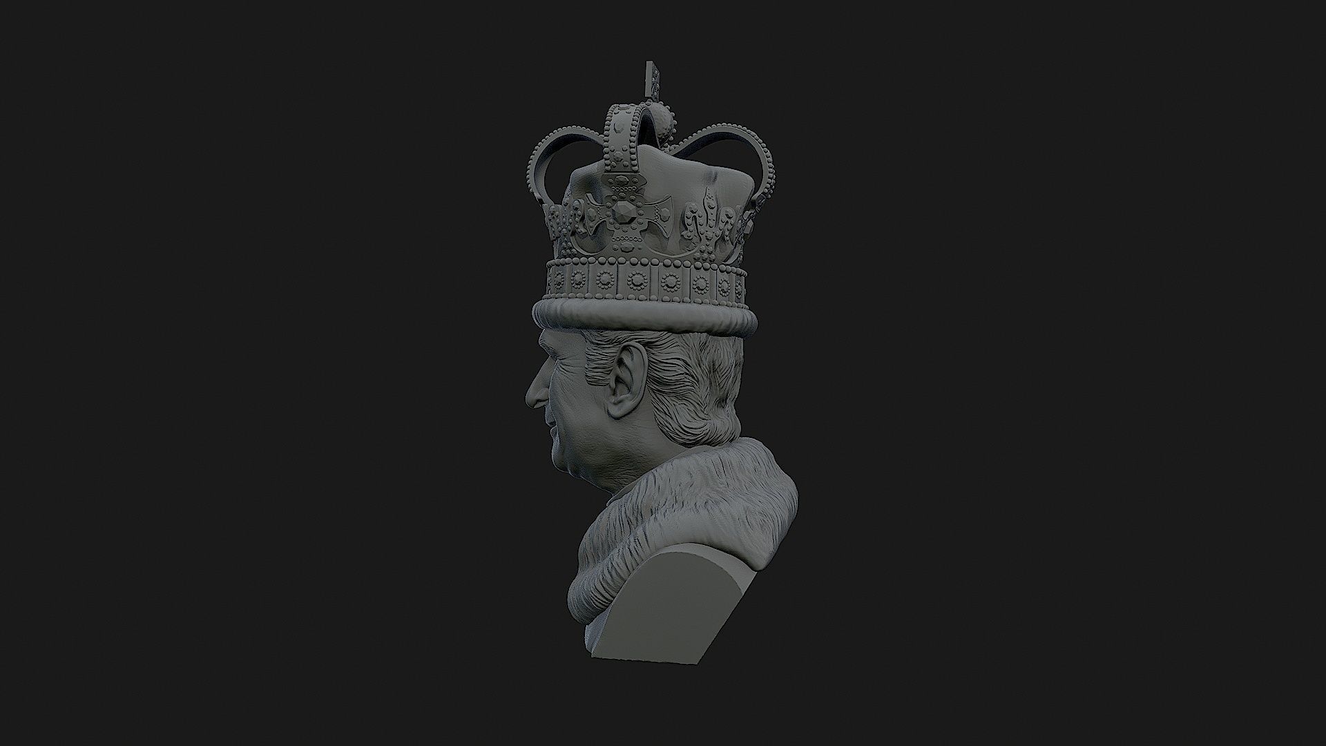 King Charles 3D print model_25