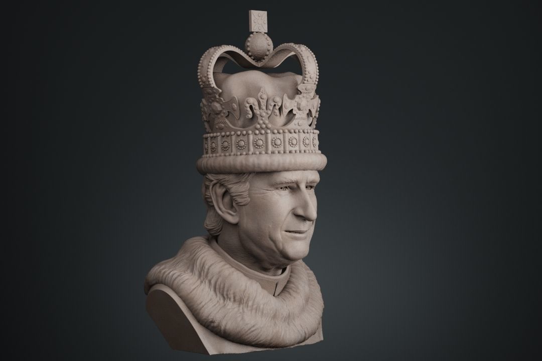 King Charles 3D print model_3