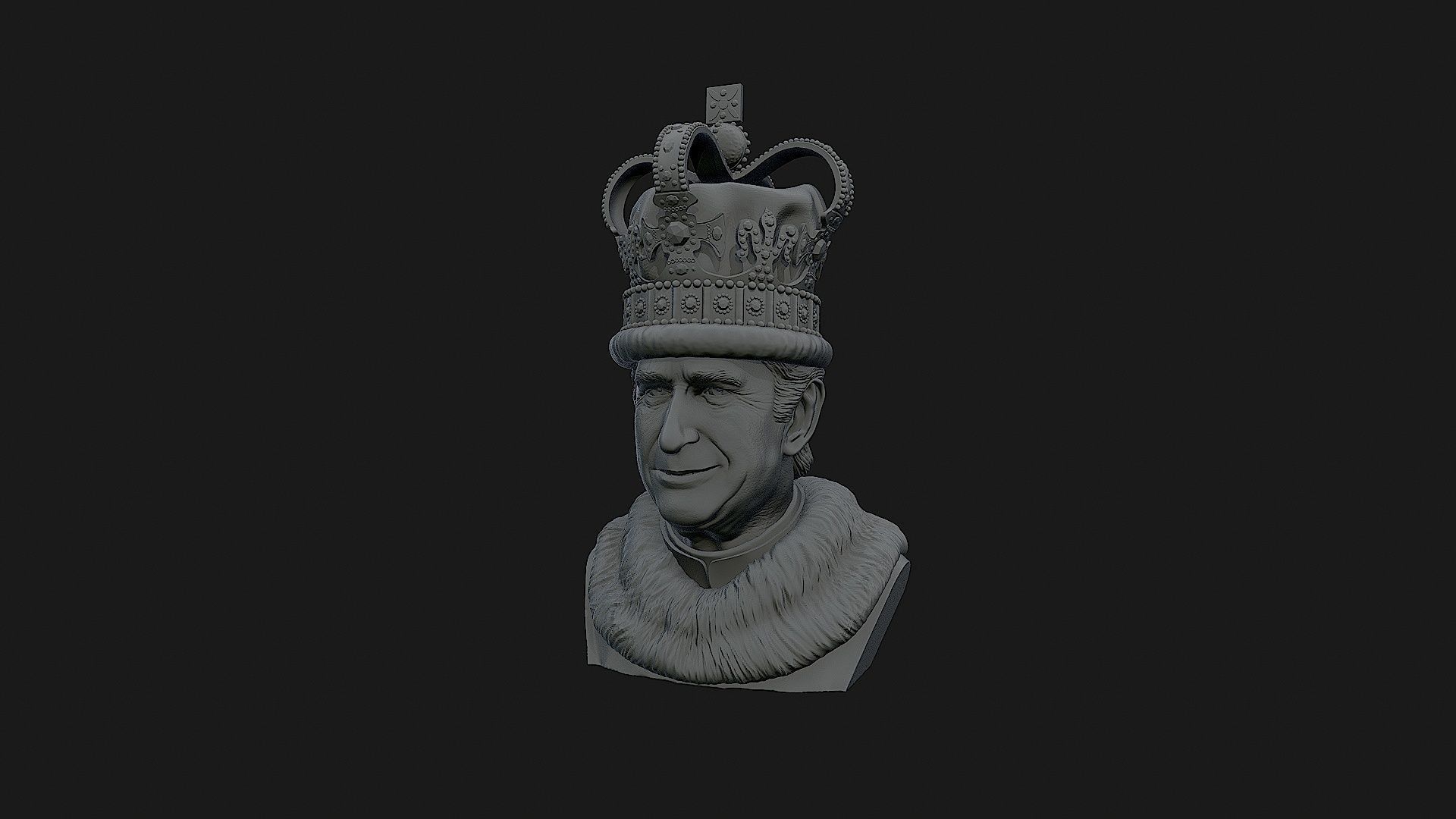 King Charles 3D print model_29