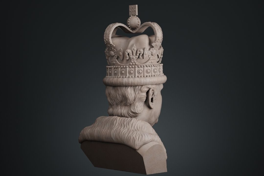 King Charles 3D print model_5