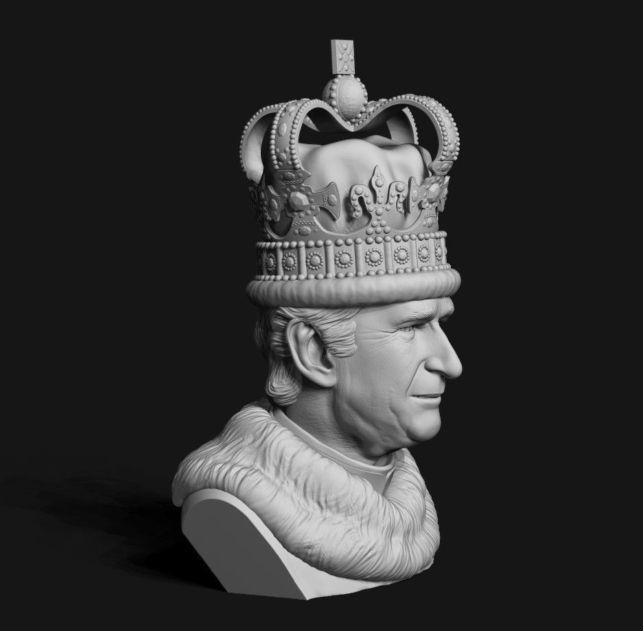 King Charles 3D print model_32