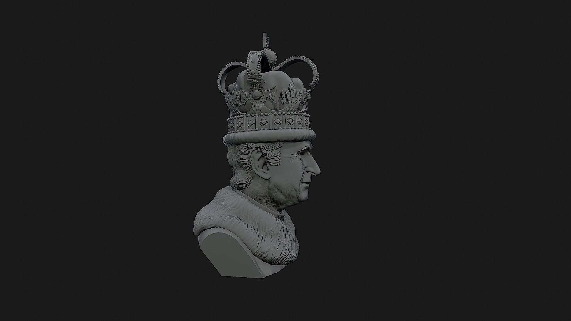King Charles 3D print model_16