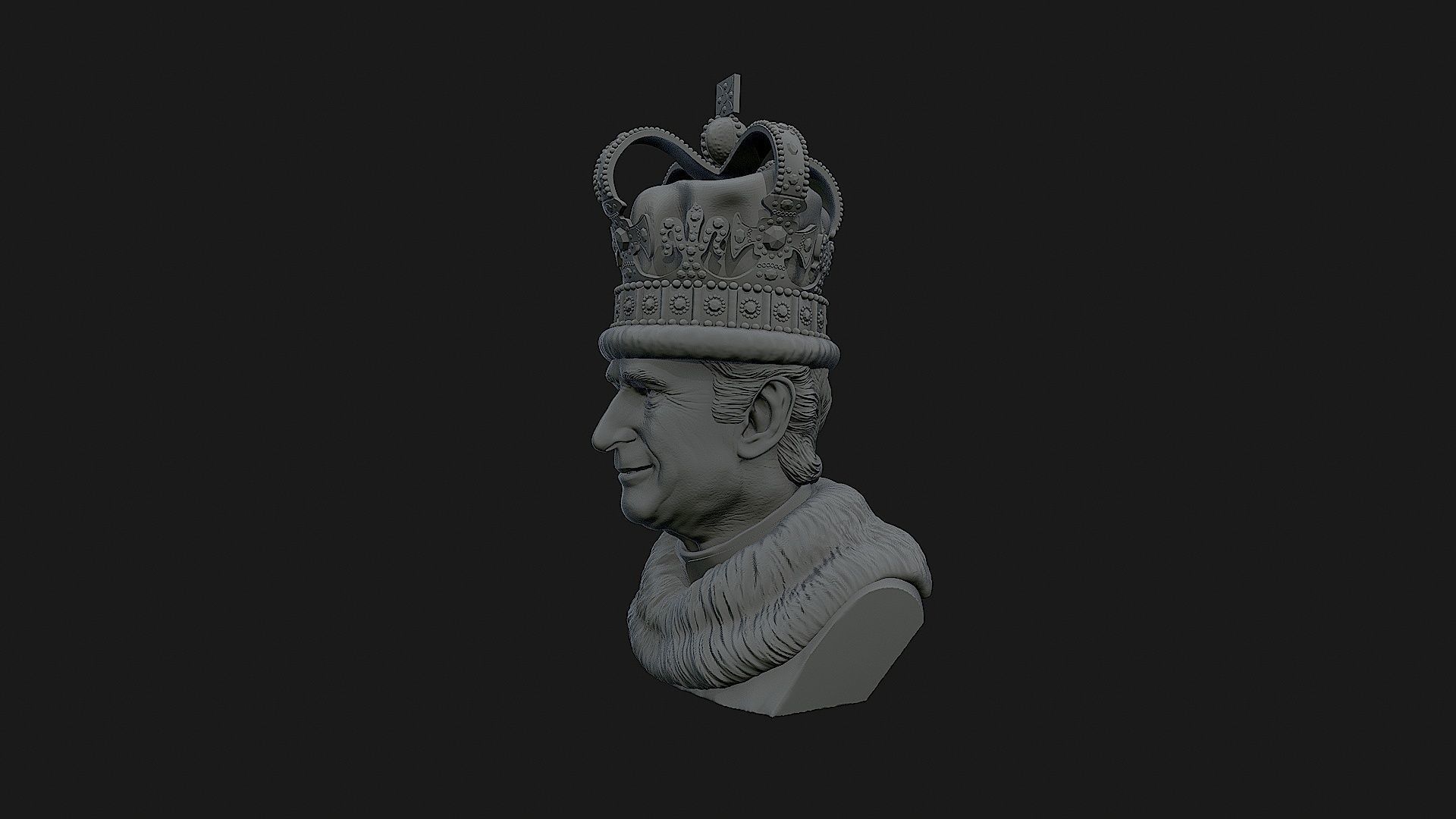 King Charles 3D print model_27