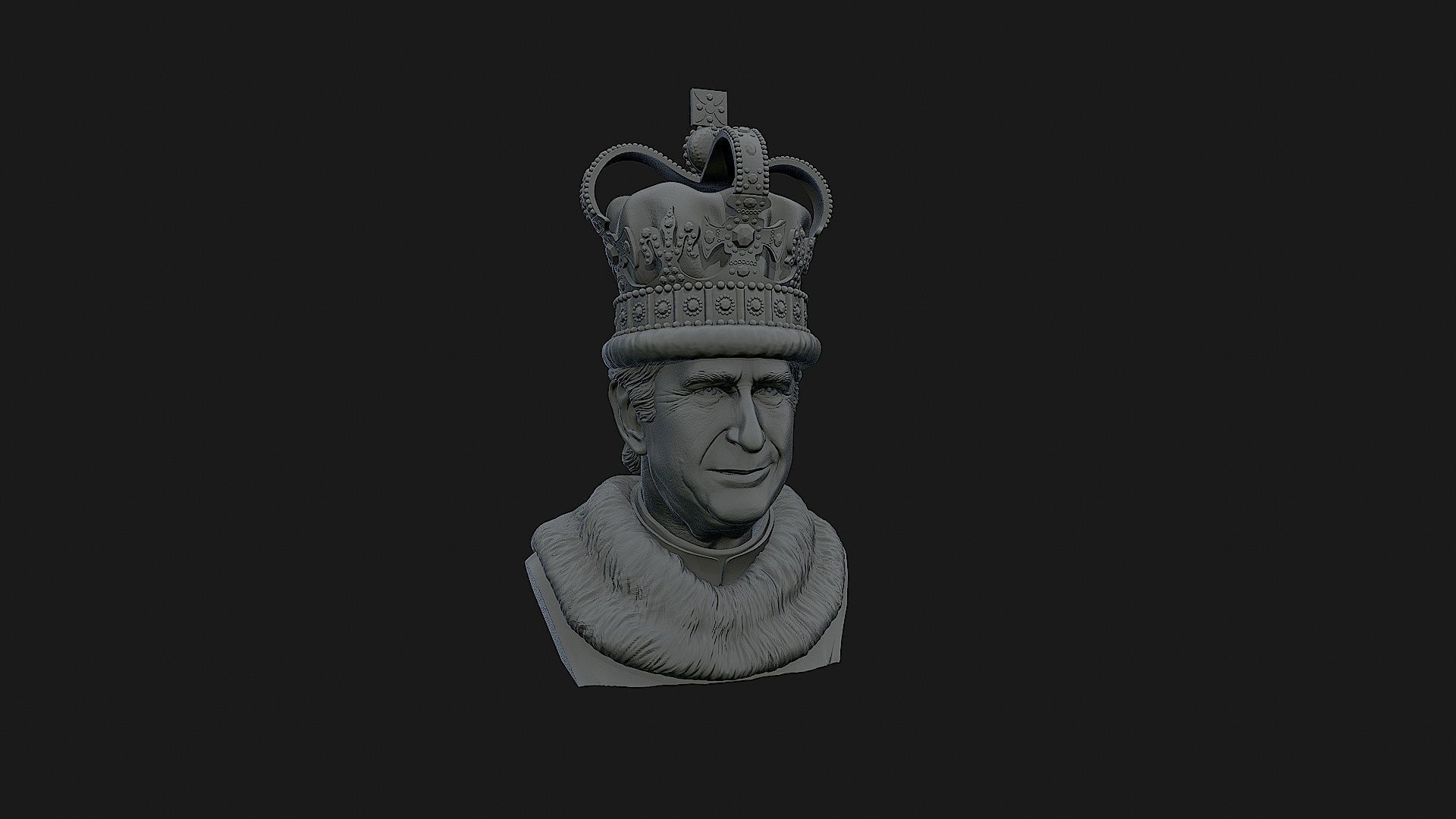 King Charles 3D print model_13