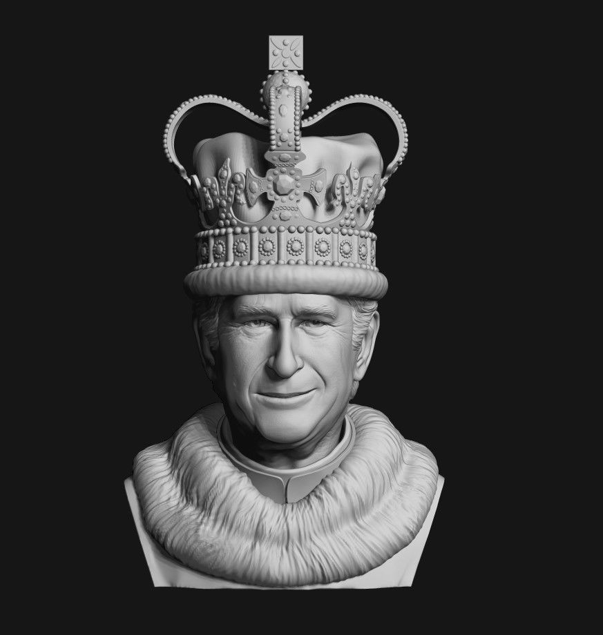 King Charles 3D print model_30