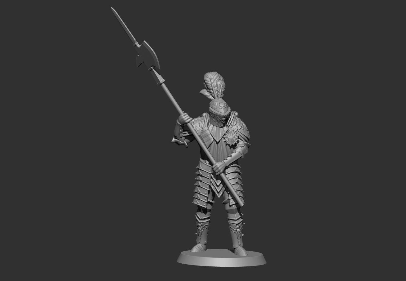 Knight 3D print model_1