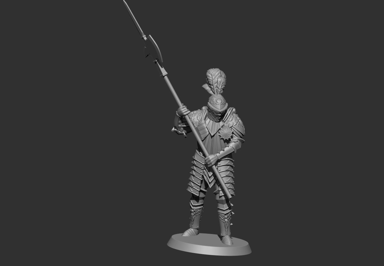 Knight 3D print model_7