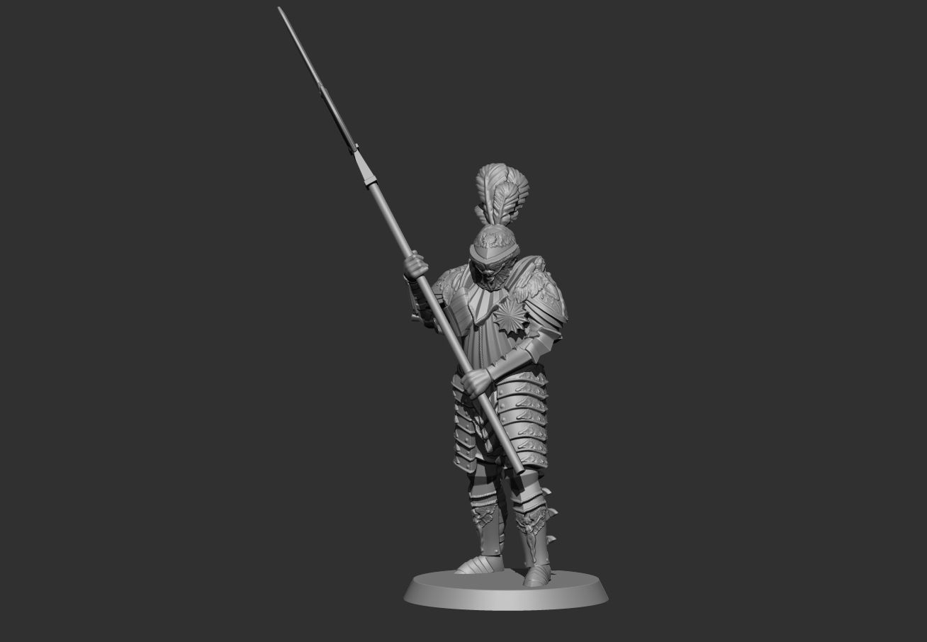 Knight 3D print model_2
