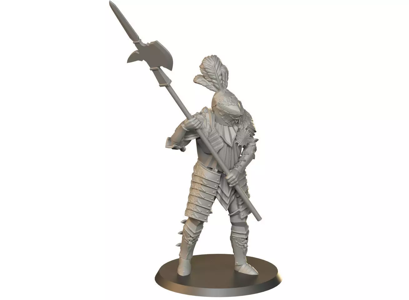 Knight 3D print model_0