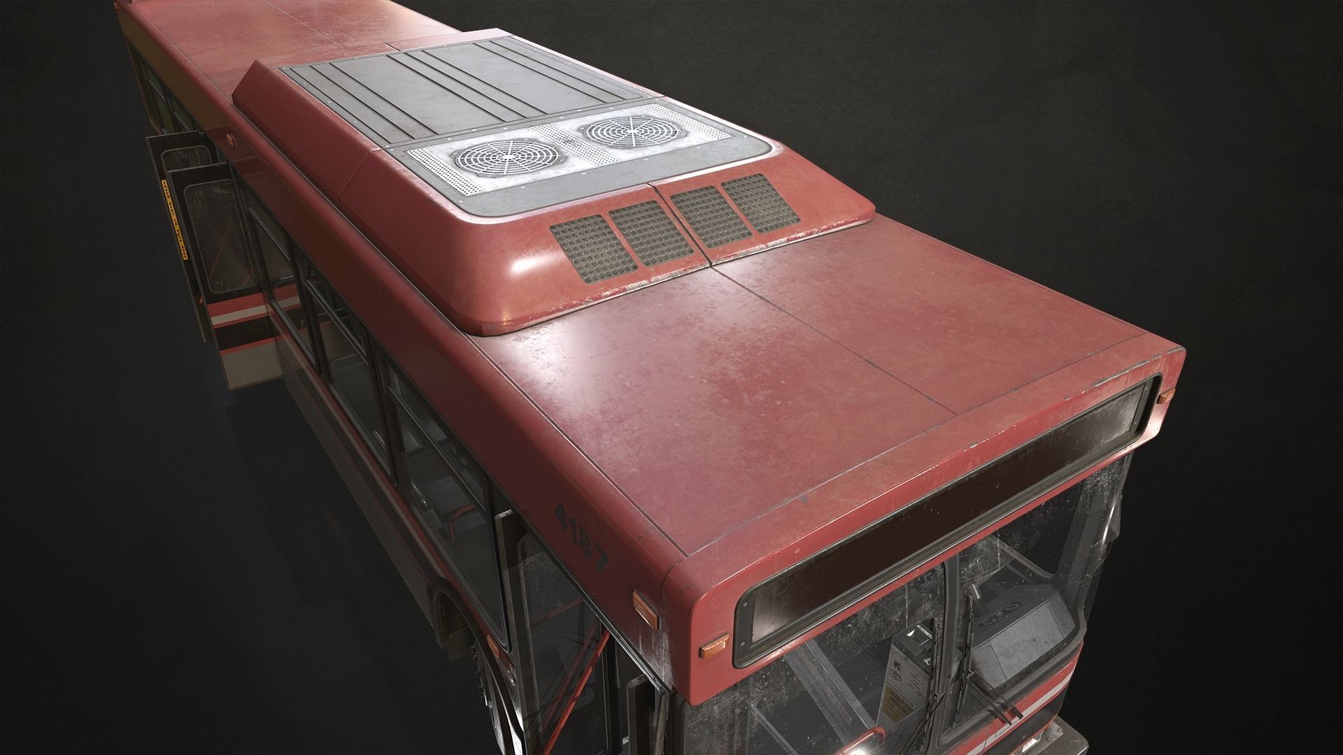City Bus V4 Low-poly 3D model_11