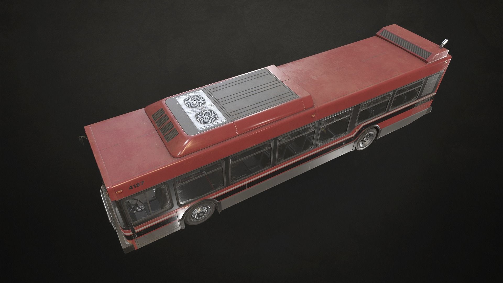 City Bus V4 Low-poly 3D model_10