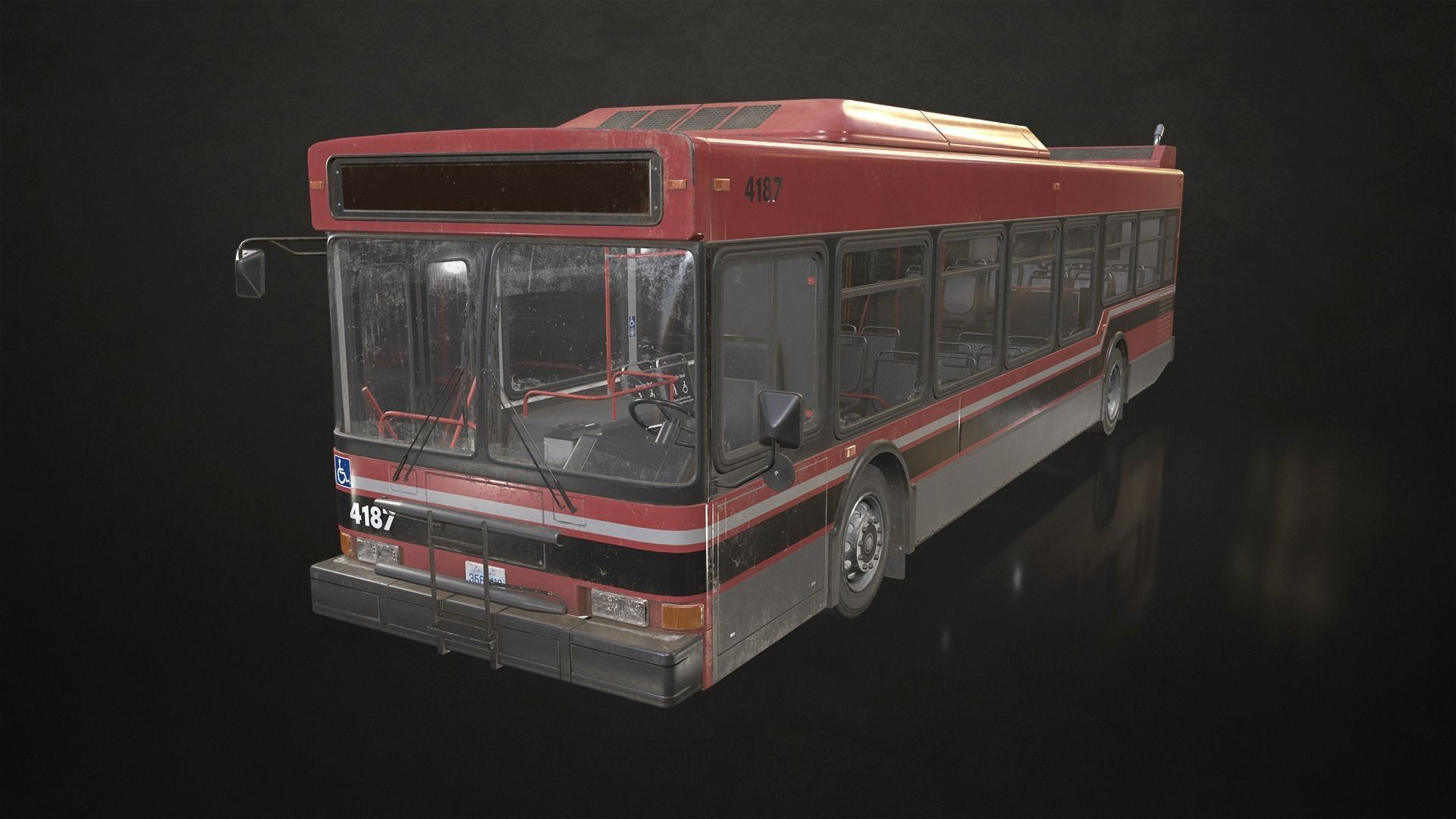 City Bus V4 Low-poly 3D model_3
