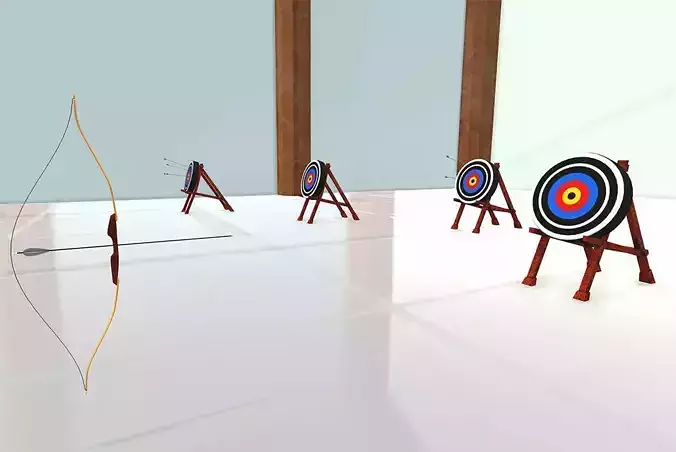 Archery Pack - Environment - 3d crossbow And Arrows