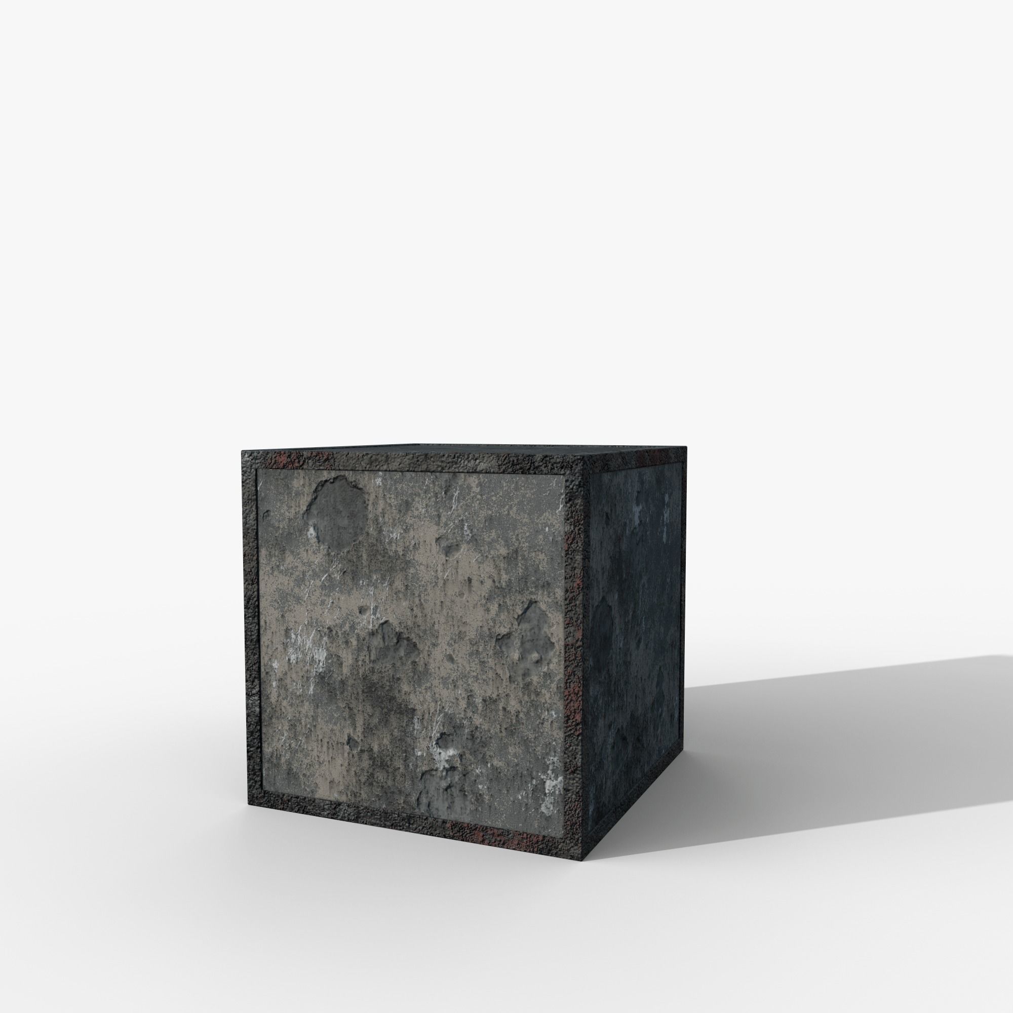 3D model Concrete block 1m VR / AR / low-poly | CGTrader