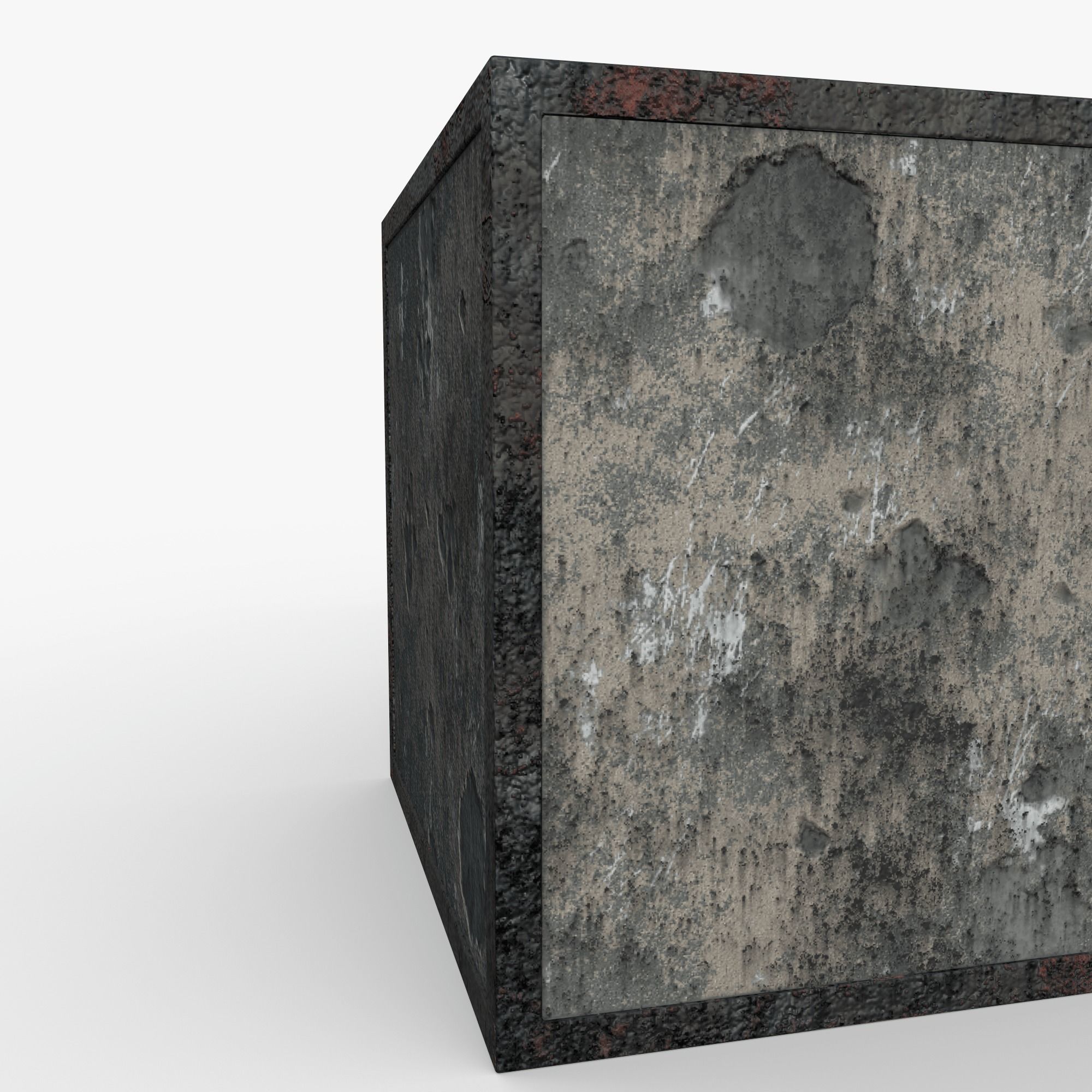 3D model Concrete block 1m VR / AR / low-poly | CGTrader