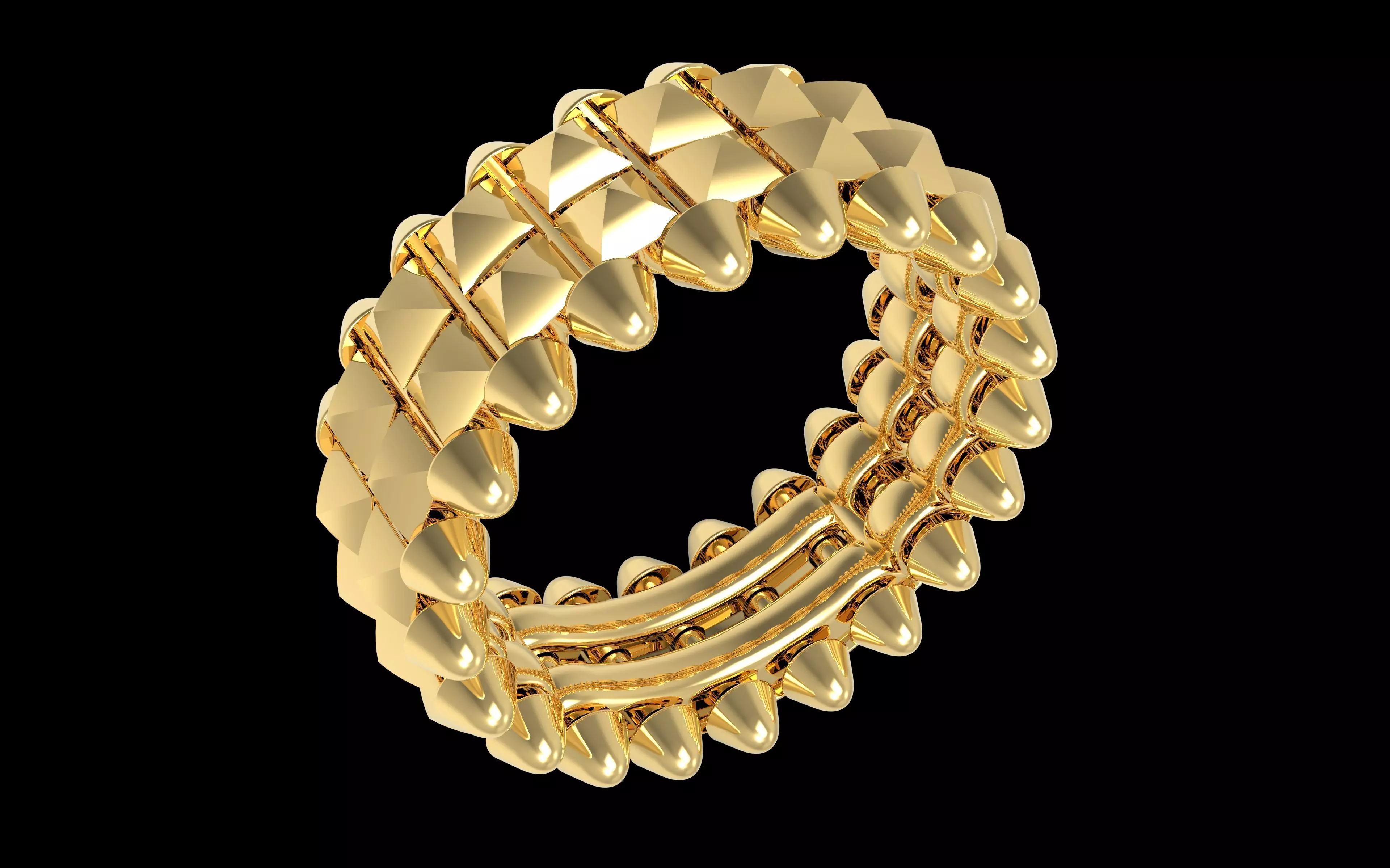 Two Row Ring 16 1mm 3D print model