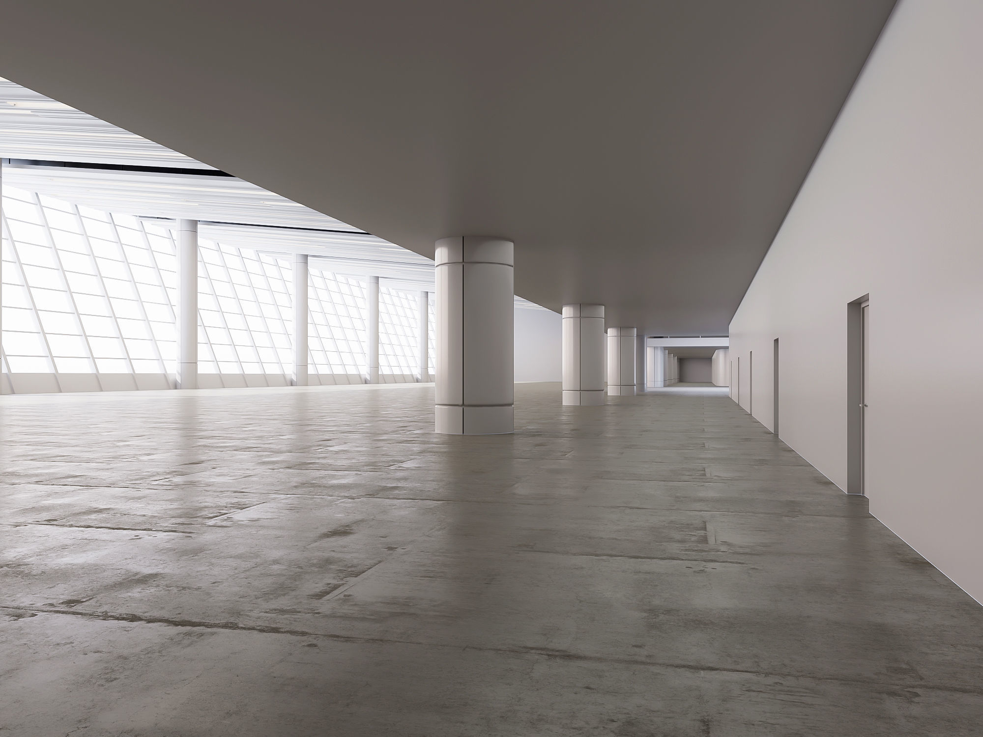 6 low poly interior hall Vol 3 3D Model Collection_18